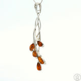 Sterling Silver Pendant with Baltic Amber