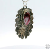 Vintage Sterling Silver Pendant with Purple Spiny Oyster