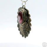 Vintage Sterling Silver Pendant with Purple Spiny Oyster