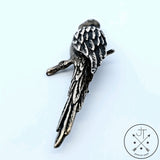 Vintage Sterling Silver Parrot Brooch Bird Pin