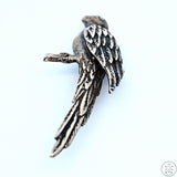 Vintage Sterling Silver Parrot Brooch Bird Pin