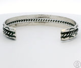 Vintage Navajo Sterling Silver Cuff Bracelet 6.8 Inch Bell Trading Carinated