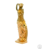 Vintage 14k Yellow Gold Venus De Milo Pendant Aphrodite Statue Heavy