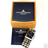 Jacques Lemans Automatic Watch G187 Large Rectangle Sapphire Crystal Box Geneve