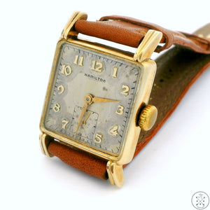 1949 Hamilton 26 mm 17 Jewel 747 Mechanical Watch 14k GF