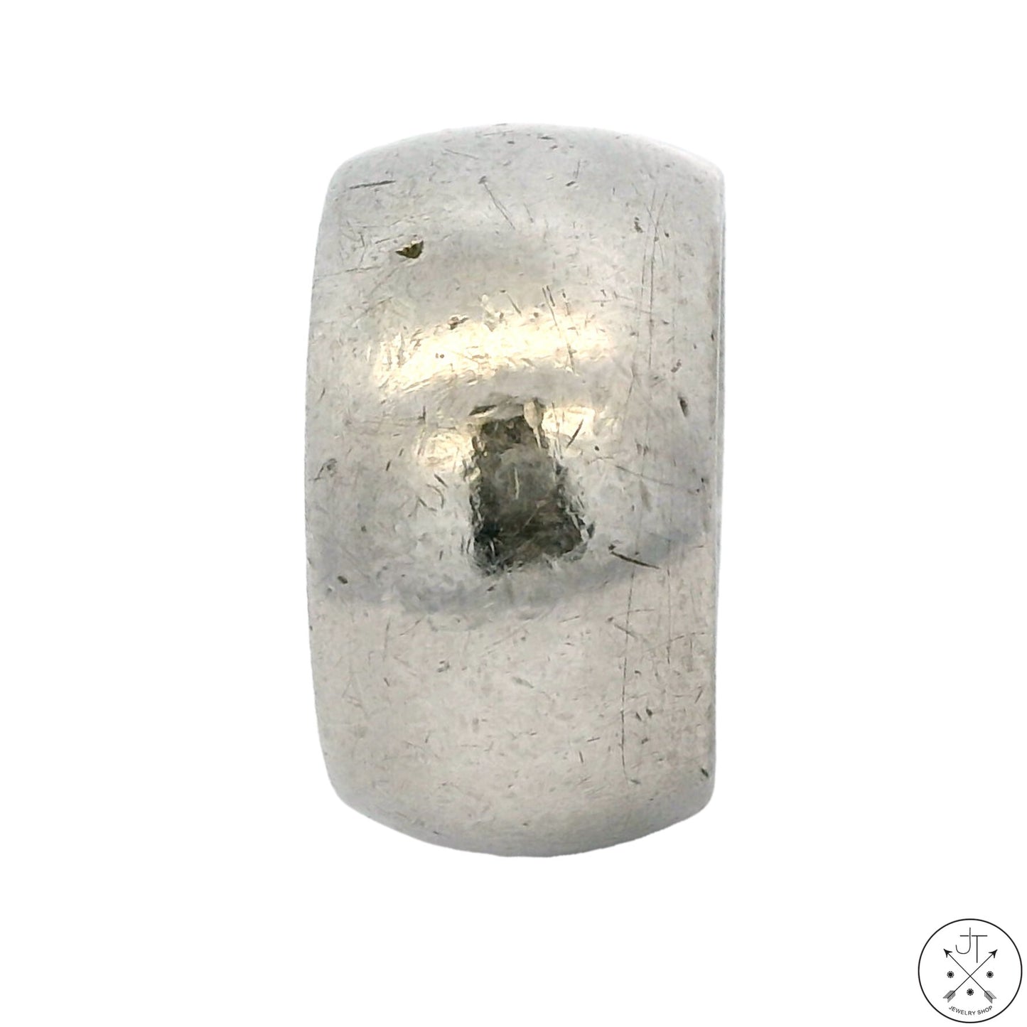 Vintage Nickle-Free Sterling Silver 12.7 mm Wide Band Domed Size 7