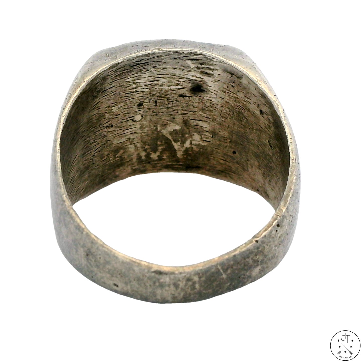 Vintage Sterling Silver Bear Paw Ring with Turquoise Size 7.25