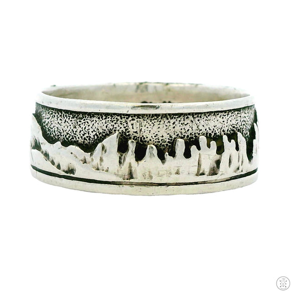 Vintage Sterling Silver Cimarron Mountain 10 mm Band Size 13 Colorado