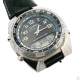 Casio Fishing Gear Watch AMW-700 MoonPhase Timer Alarm Dual Time Light 8.5in