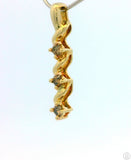 10k Yellow Gold Journey Pendant with Brown Diamonds