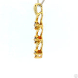 10k Yellow Gold Journey Pendant with Brown Diamonds