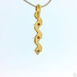 10k Yellow Gold Journey Pendant with Brown Diamonds