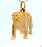 Vintage 14k Yellow Gold Rare James Avery Bulldog Charm Retired Pendant