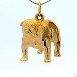 Vintage 14k Yellow Gold Rare James Avery Bulldog Charm Retired Pendant