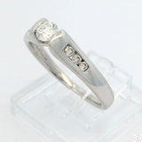 14k White Gold Engagement Ring with .37 ctw Diamonds Size 7.5 Love Story