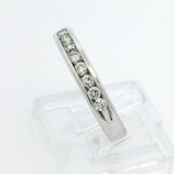 14k White Gold 3.5 mm Band with 1/2 ctw Diamonds Size 8