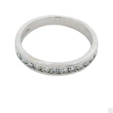 14k White Gold 3.5 mm Band with 1/2 ctw Diamonds Size 8