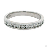 14k White Gold 3.5 mm Band with 1/2 ctw Diamonds Size 8