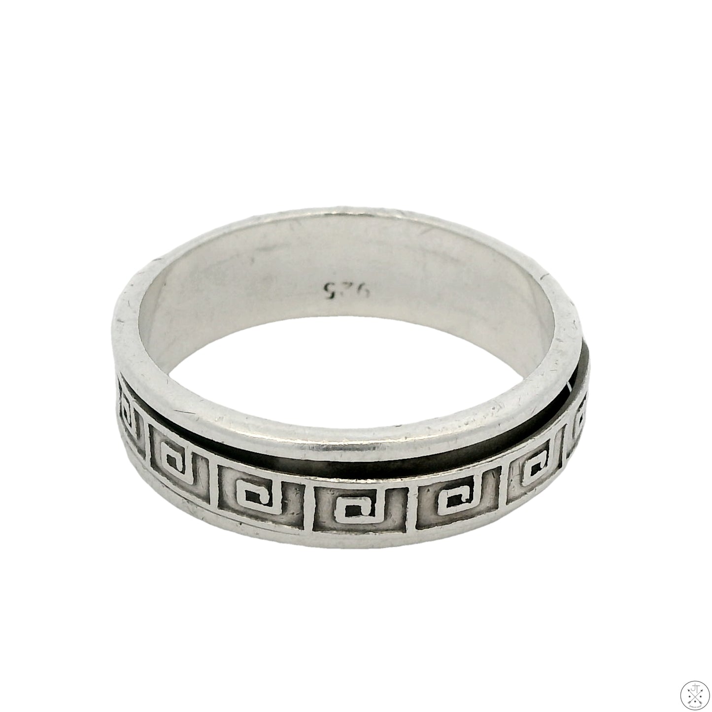 Vintage Sterling Silver 7.6 mm Band Size 14 Spinner Ring