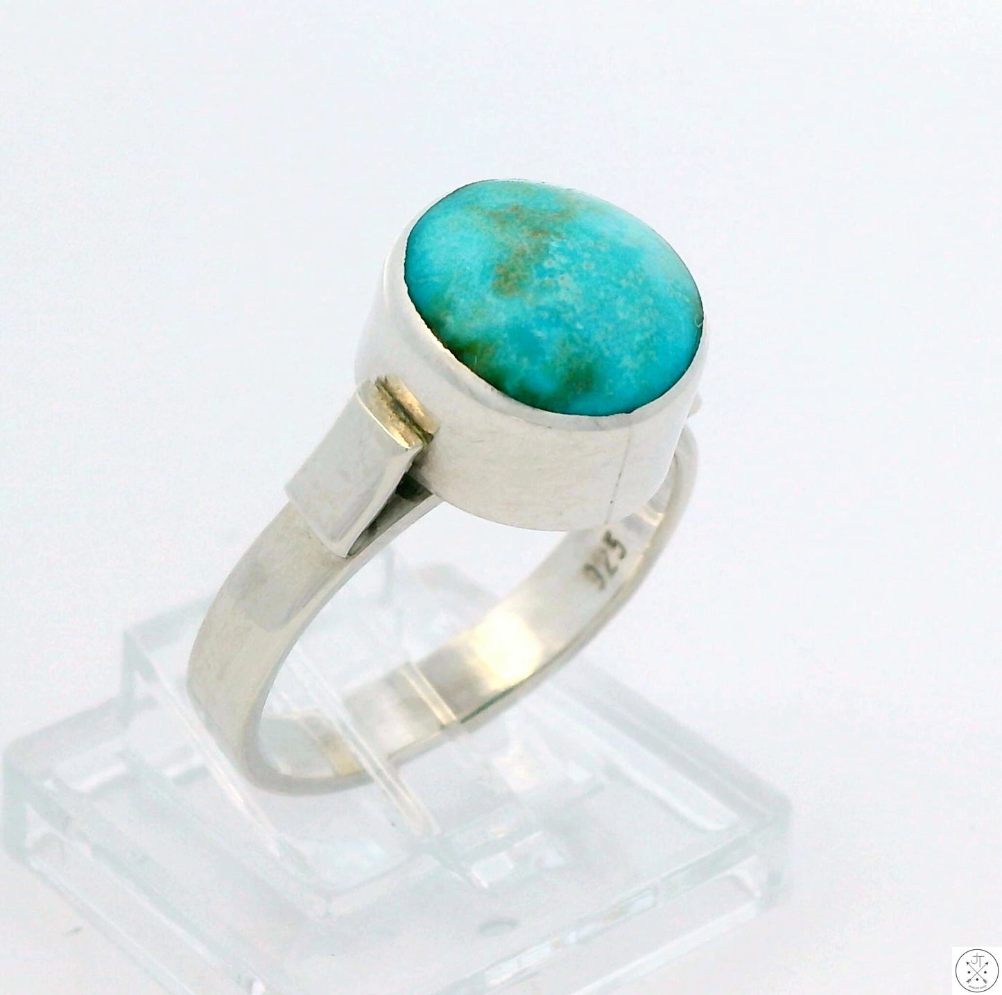 New Sterling Silver Ring with Natural Cripple Creek Turquoise Size 7