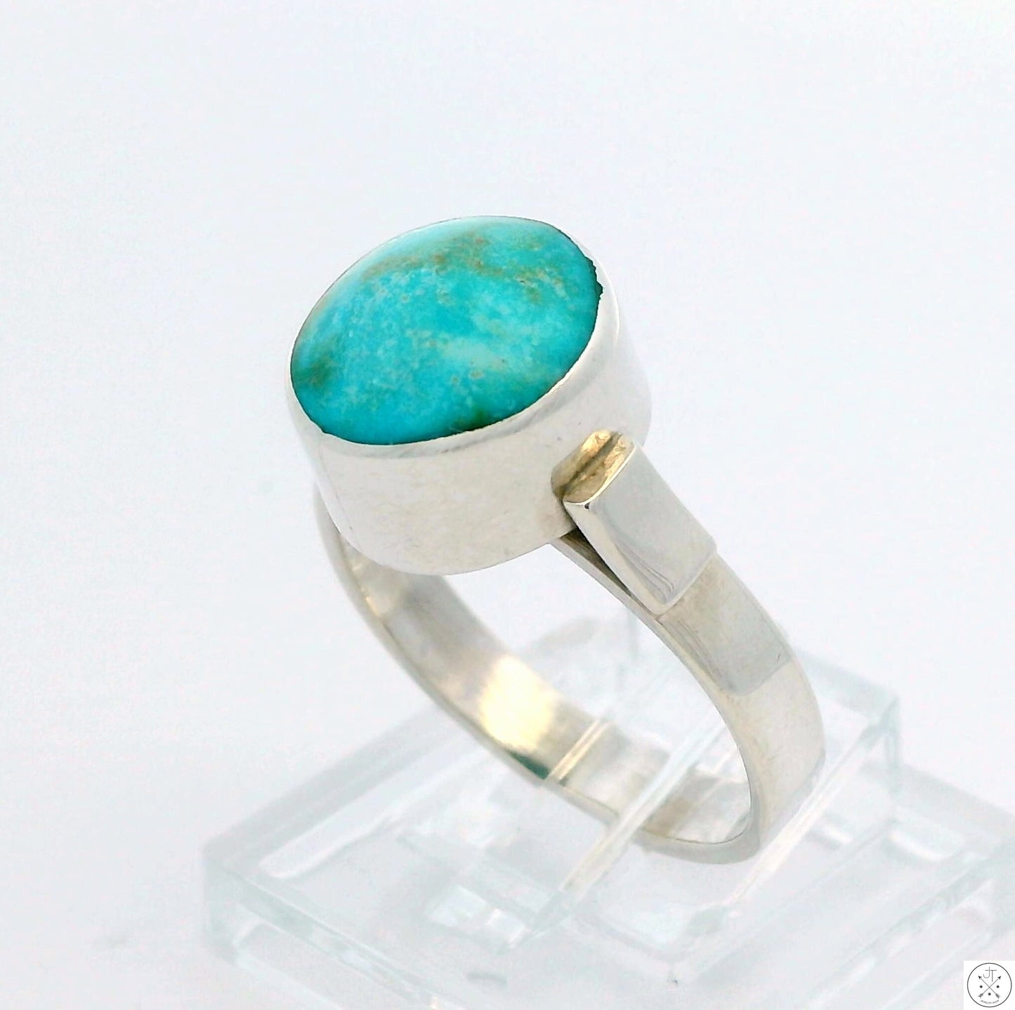 New Sterling Silver Ring with Natural Cripple Creek Turquoise Size 7