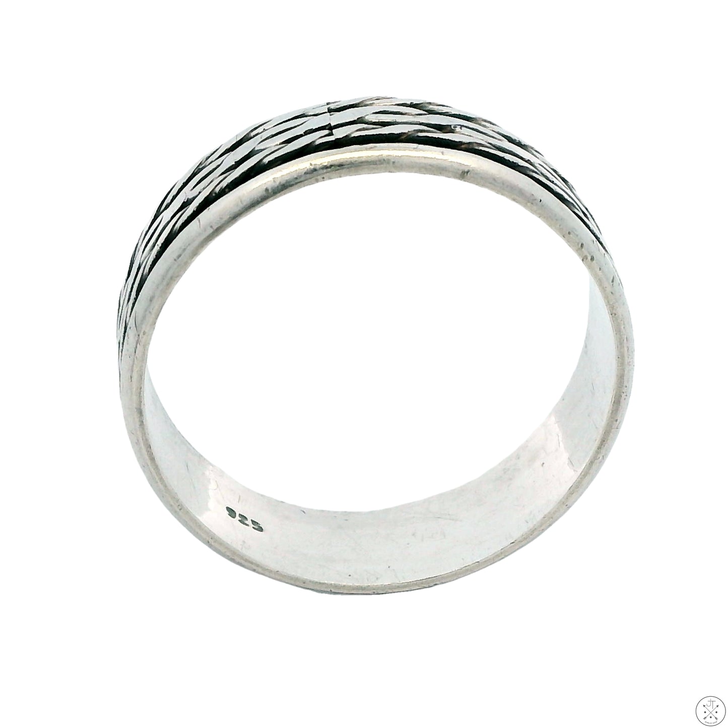 Vintage Sterling Silver 7.6 mm Band Size 13.5 Spinner Ring