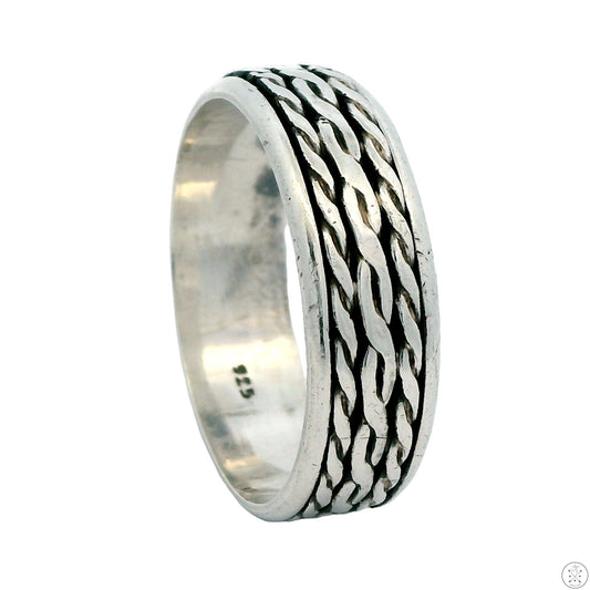 Vintage Sterling Silver 7.6 mm Band Size 13.5 Spinner Ring