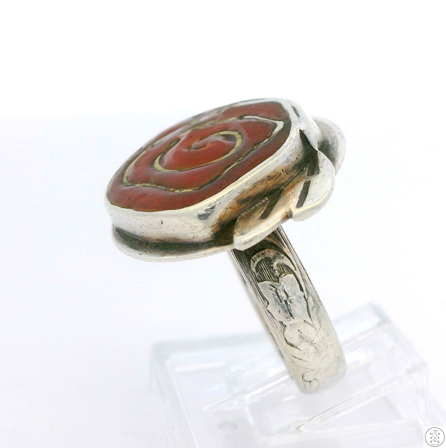 Vintage Sterling Silver Rose Ring Size 6