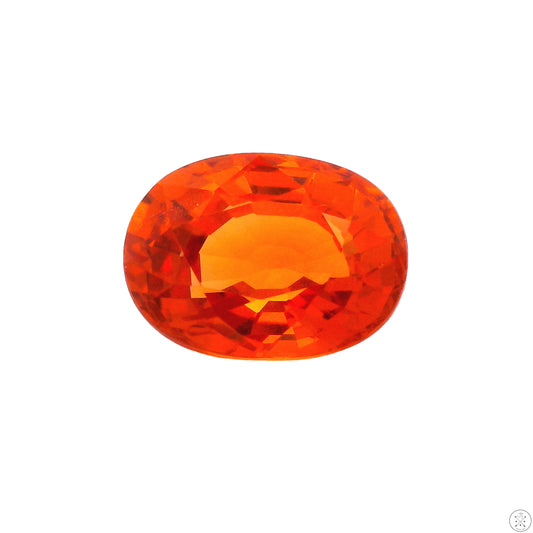 2.07 Carat Natural Spessartine Garnet 8 x 6 mm Oval Faceted Gemstone