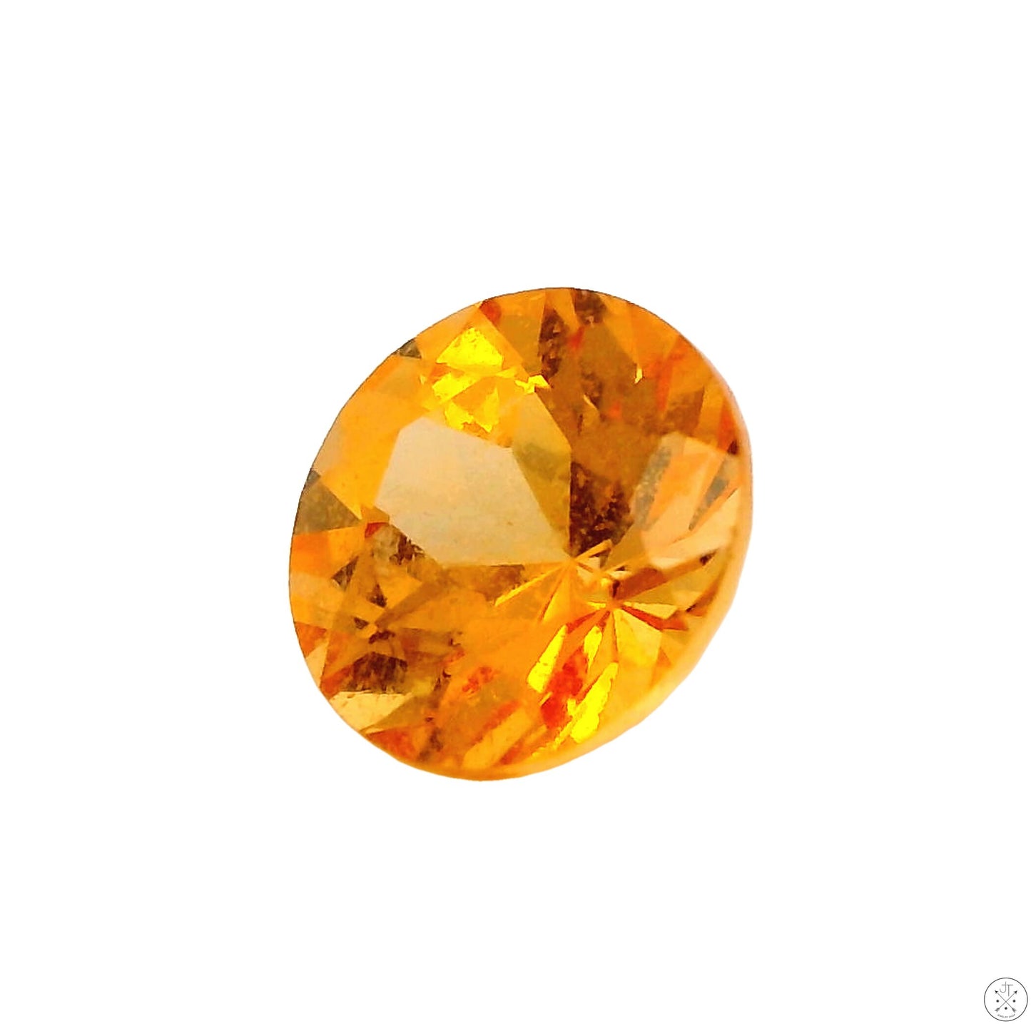 0.83 Carat Natural Spessartine Garnet 5.5 mm Round Faceted Gemstone