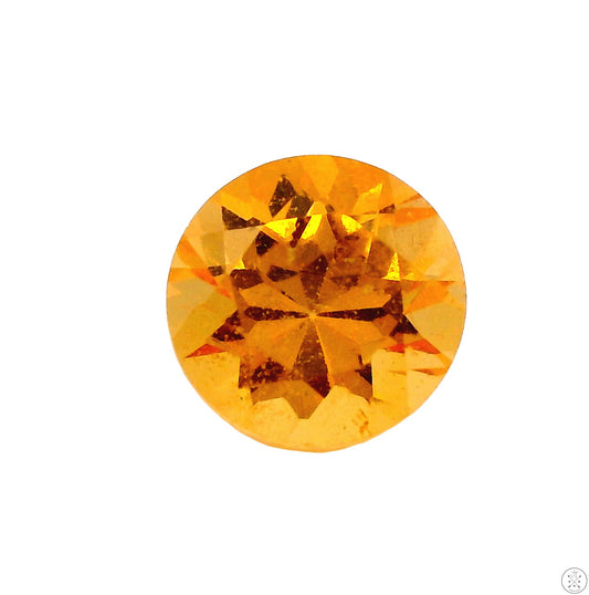 0.83 Carat Natural Spessartine Garnet 5.5 mm Round Faceted Gemstone