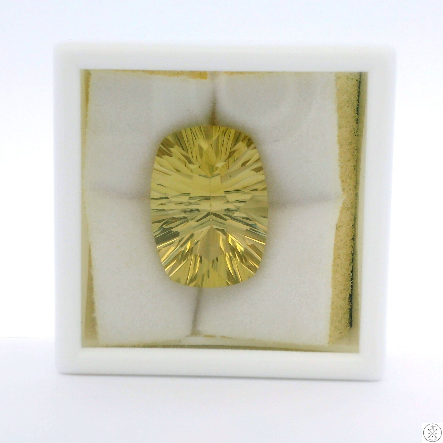 11.67 Carat Natural Lemon Quartz 18 x 13 Modified Oval Cut Gemstone Brazil