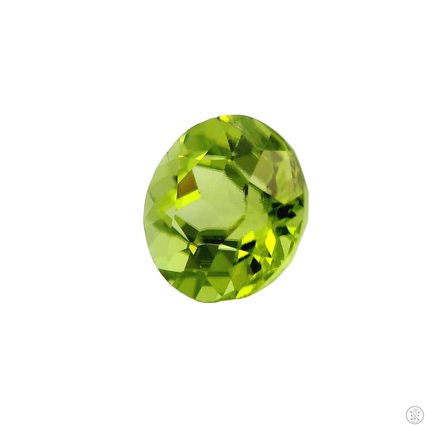 1.51 Carat Natural Peridot 7 mm Round Faceted Gemstone