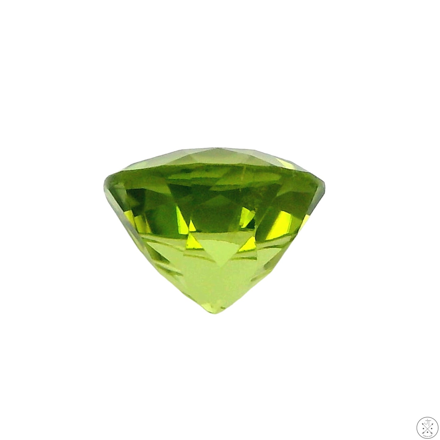 1.51 Carat Natural Peridot 7 mm Round Faceted Gemstone