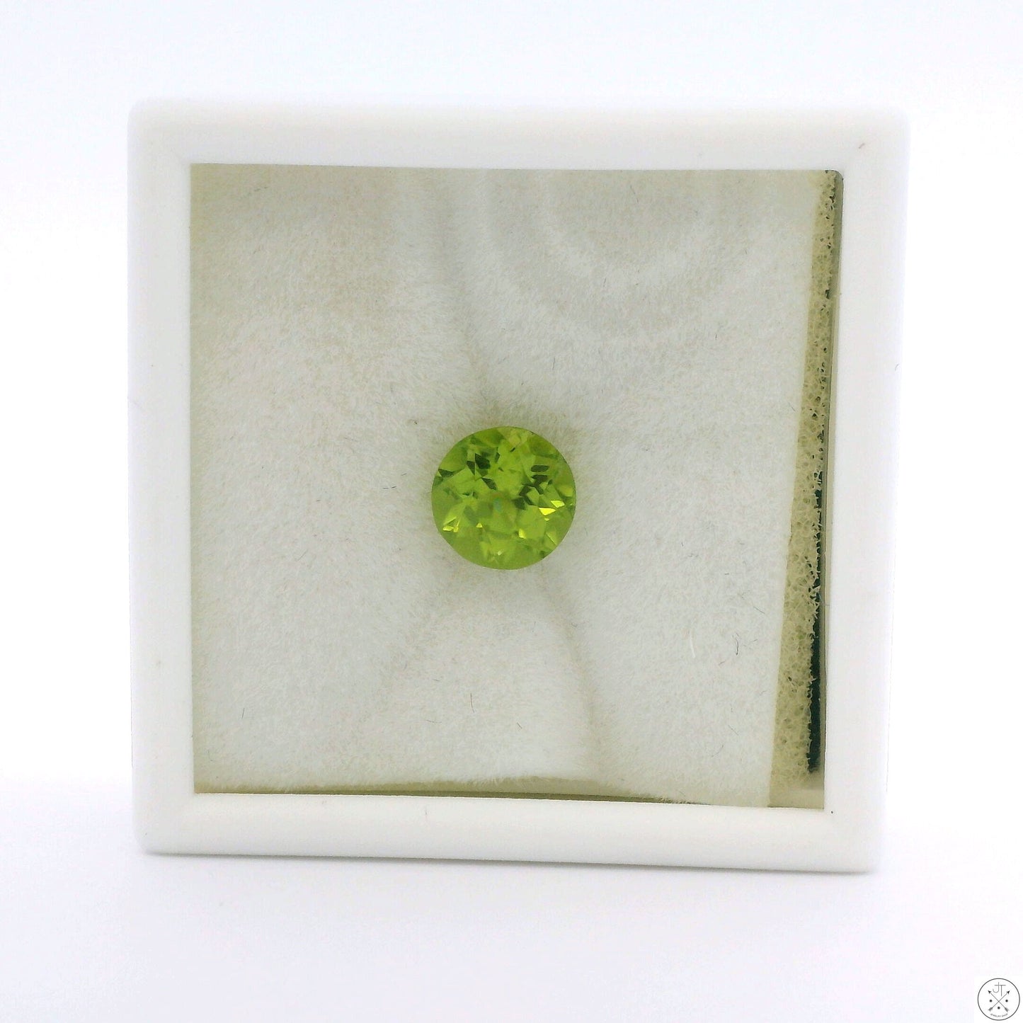1.51 Carat Natural Peridot 7 mm Round Faceted Gemstone