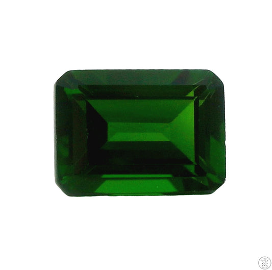 1.20 Carat Natural Chrome Diopside 7 x 5 mm Emerald Faceted Gemstone Siberia Loose