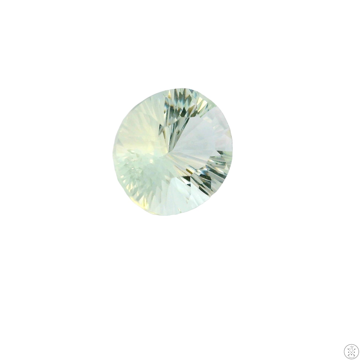 4.00 carat Natural Prasiolite Quartz 12x10 mm Oval Faceted Gemstone Loose