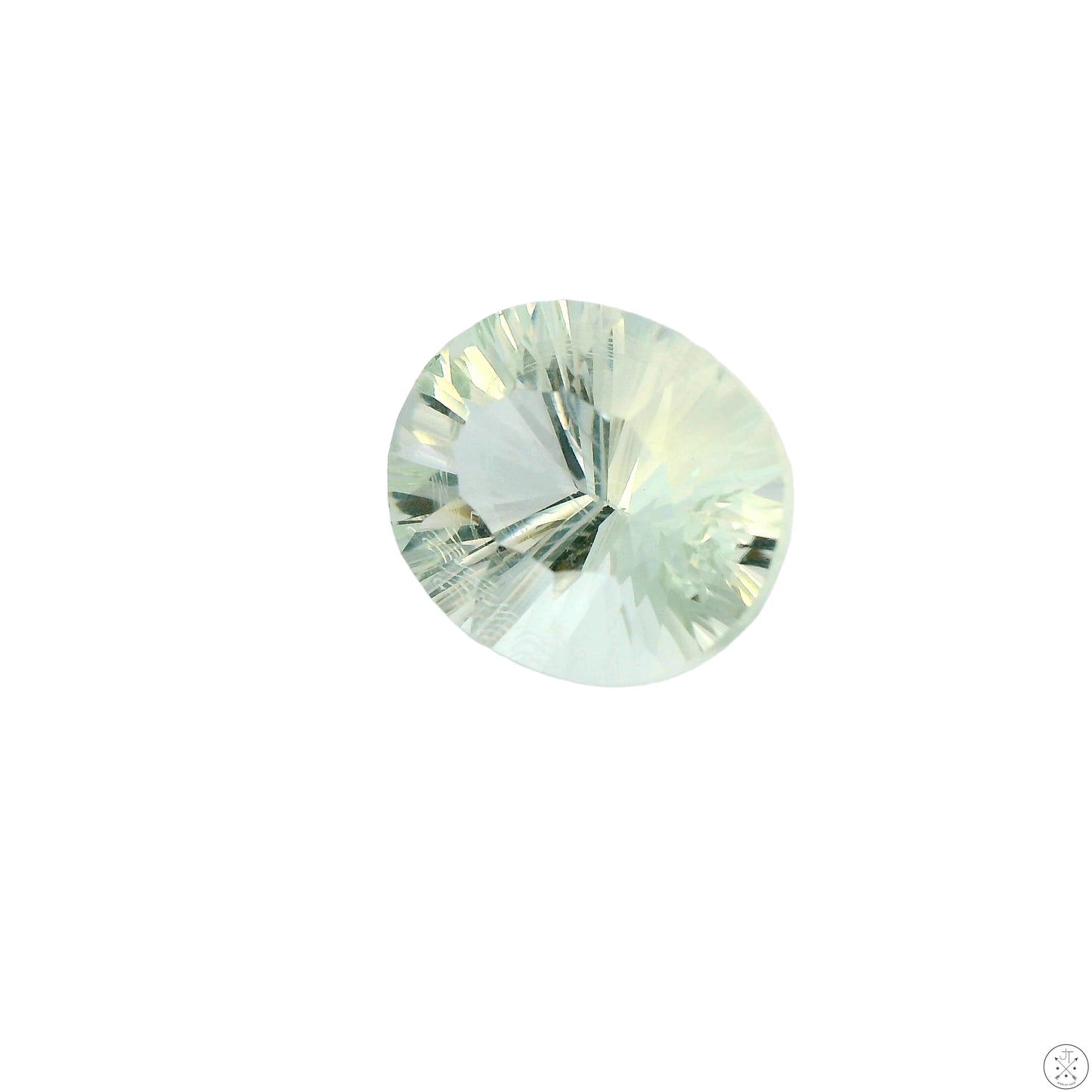 4.00 carat Natural Prasiolite Quartz 12x10 mm Oval Faceted Gemstone Loose