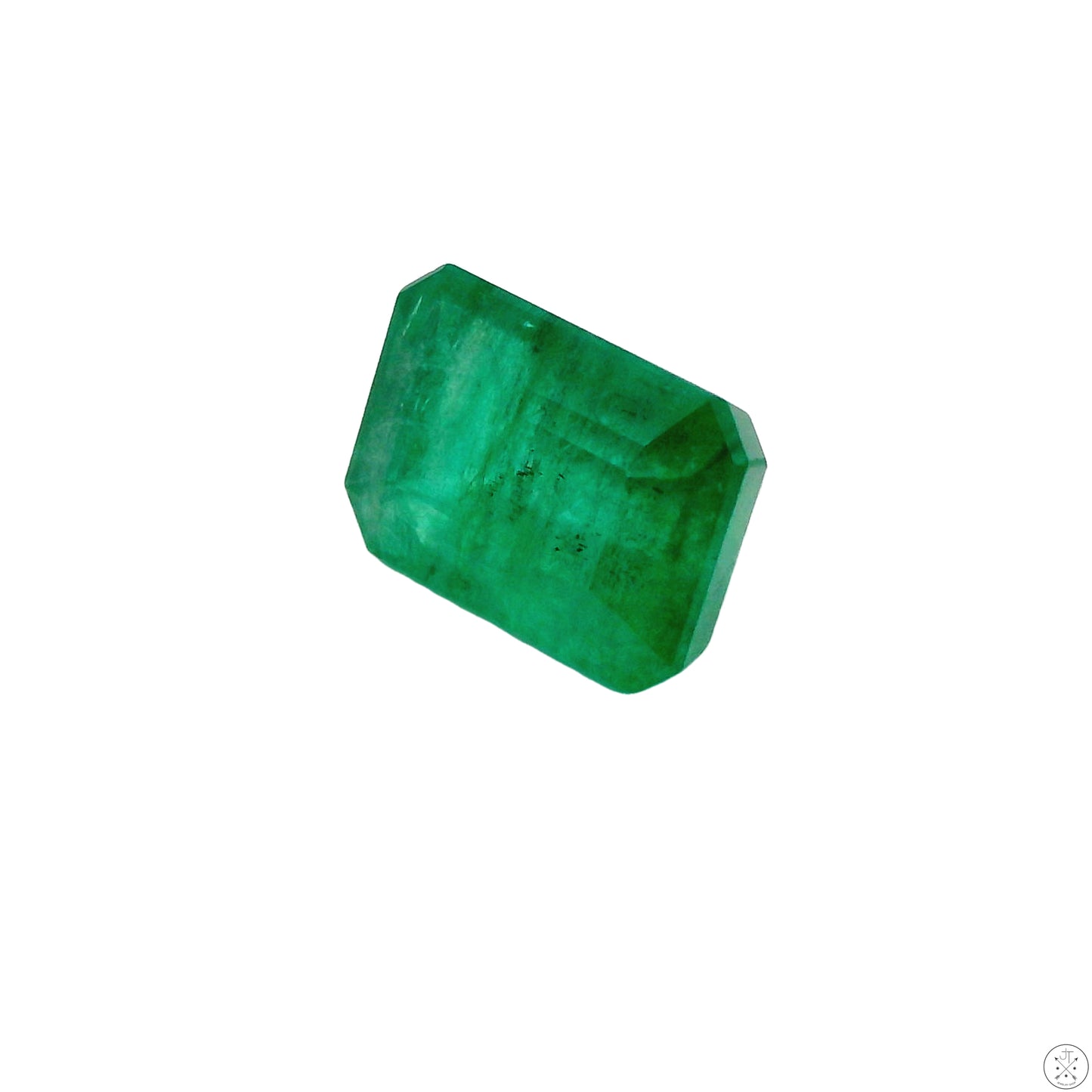 1.17 Carat Natural Emerald 7 x 5 mm Emerald Faceted Gemstone Loose Brazil