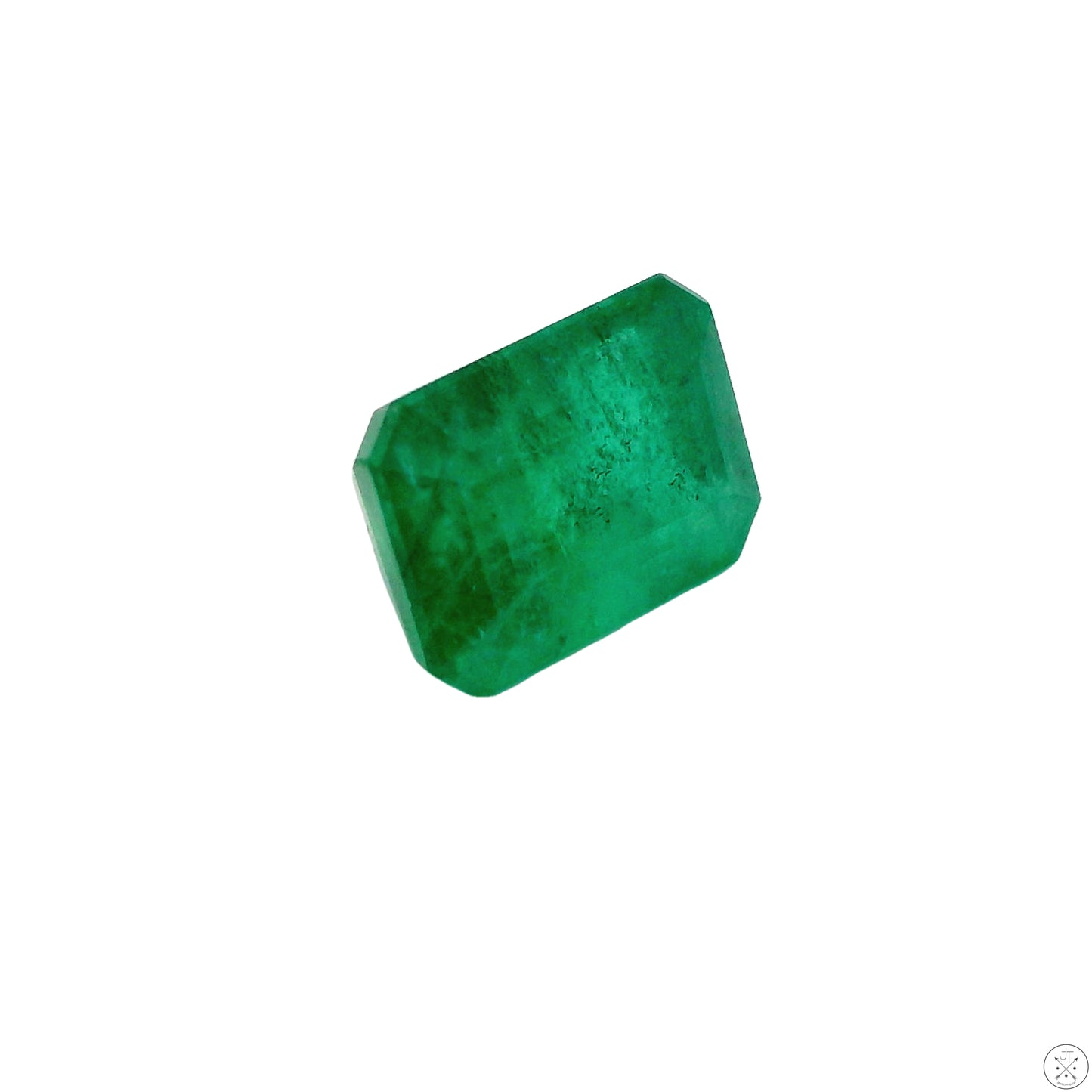 1.17 Carat Natural Emerald 7 x 5 mm Emerald Faceted Gemstone Loose Brazil