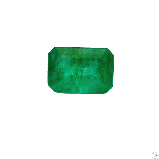 1.17 Carat Natural Emerald 7 x 5 mm Emerald Faceted Gemstone Loose Brazil