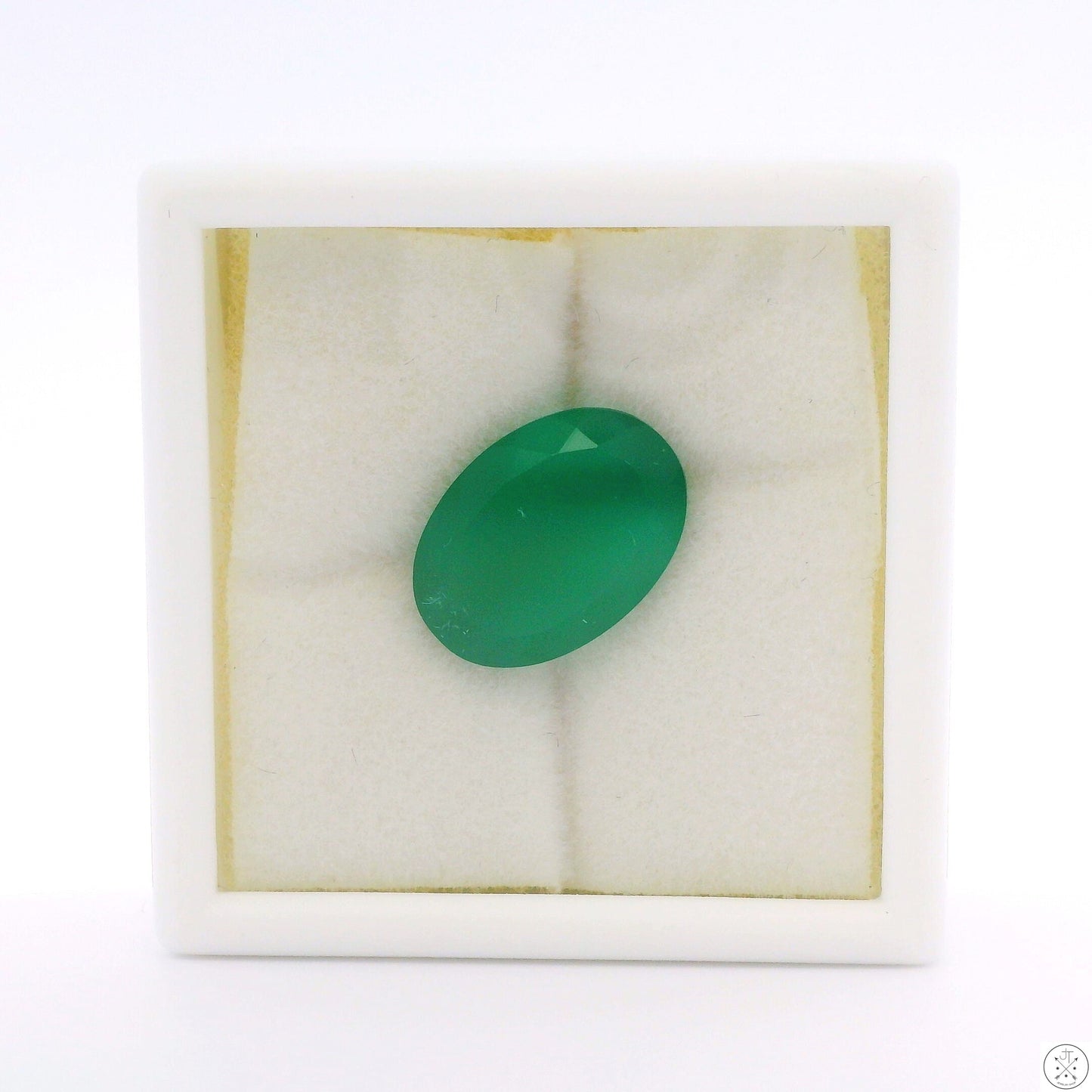 4.82 Carat Natural Chrome Chalcedony 14 x 10 mm Oval Faceted Gemstone Loose