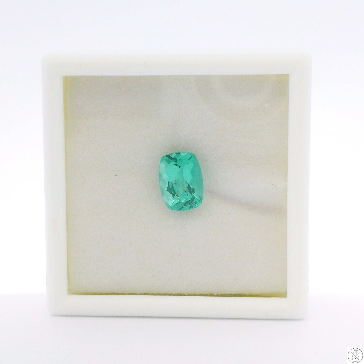 1.42 Carat Natural Apatite 8 x 6 Fancy Emerald Cut Faceted Gemstone Loose Brazil
