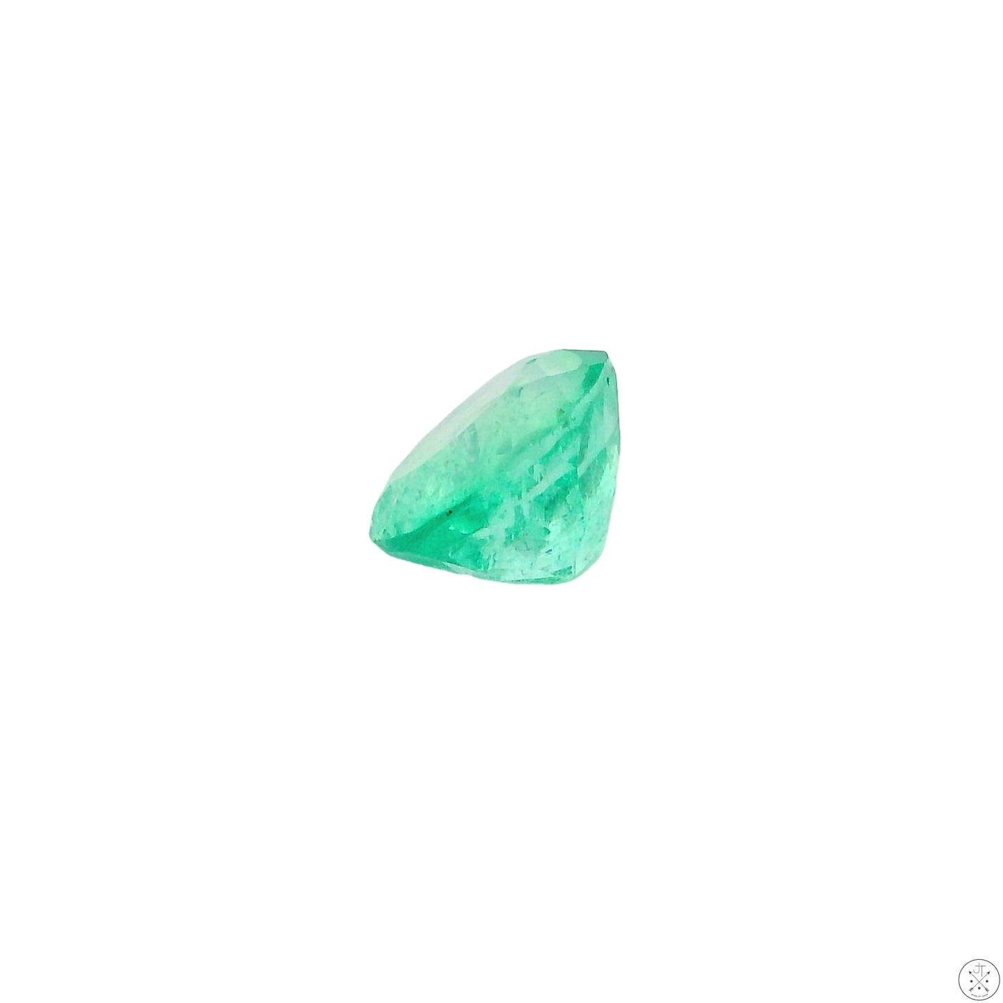 .76 carat Natural Colombian Emerald 6.5 x 5.3 mm Oval Faceted Gemstone Loose