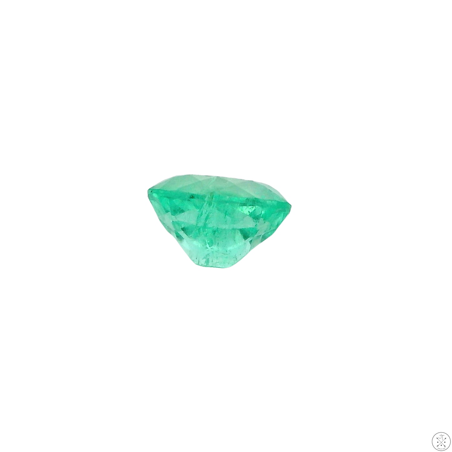 .76 carat Natural Colombian Emerald 6.5 x 5.3 mm Oval Faceted Gemstone Loose
