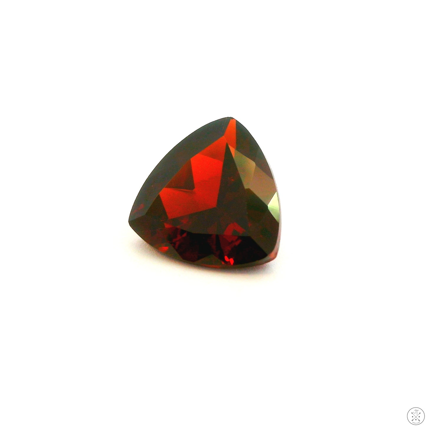 2.35 Carat Natural Almandine Garnet 8.1 mm Trillion Faceted Gemstone Loose Africa