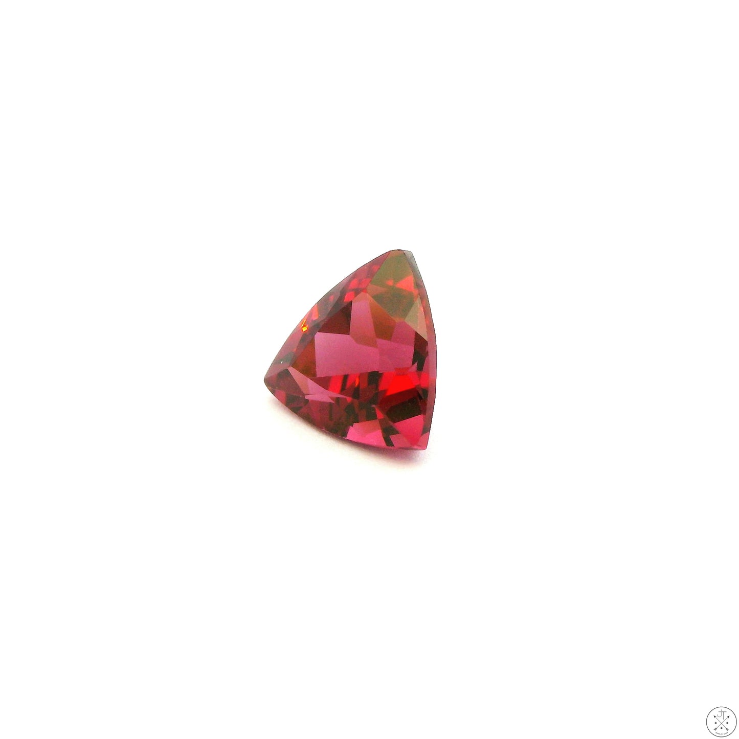 .95 Carat Natural Rhodolite Garnet 6 mm Trillion Faceted Gemstone Tanzania
