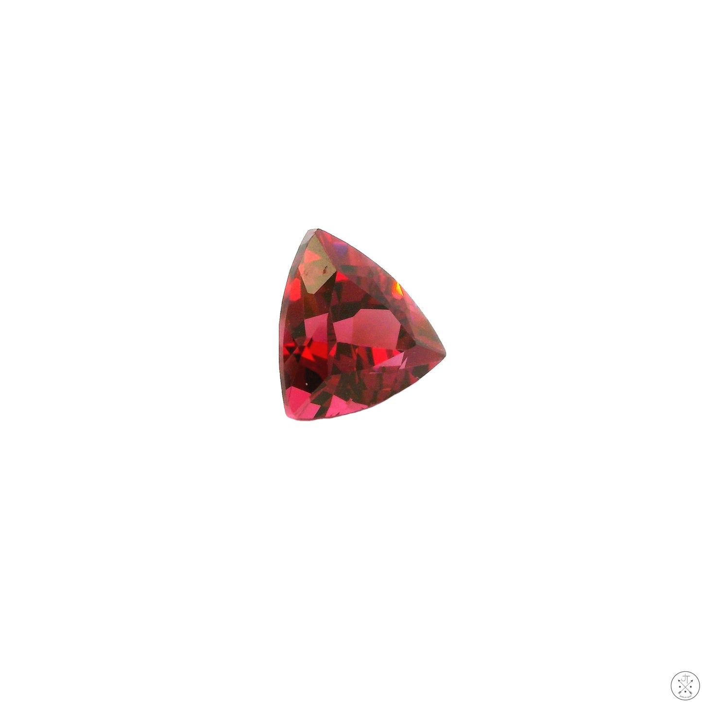 .95 Carat Natural Rhodolite Garnet 6 mm Trillion Faceted Gemstone Tanzania