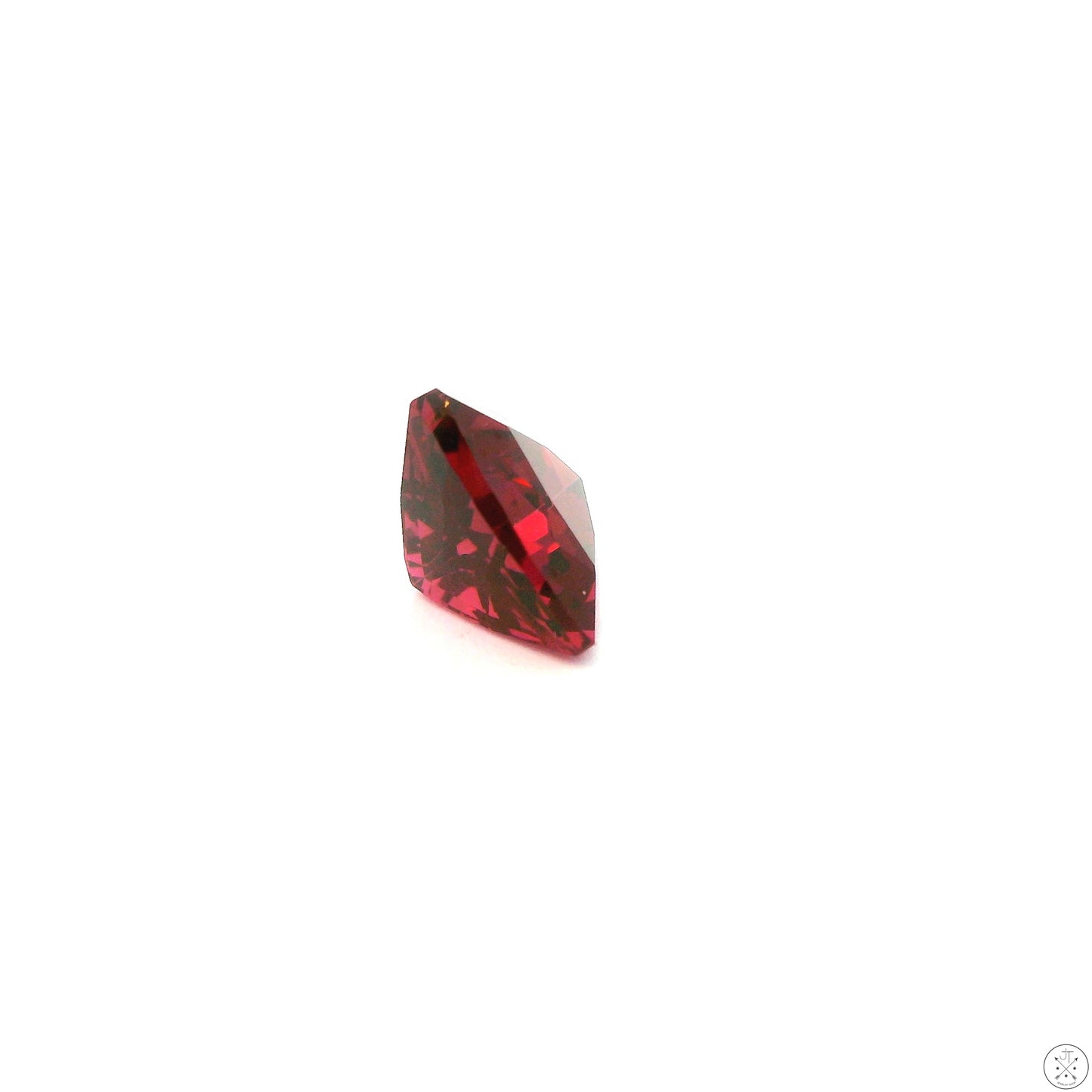 .95 Carat Natural Rhodolite Garnet 6 mm Trillion Faceted Gemstone Tanzania