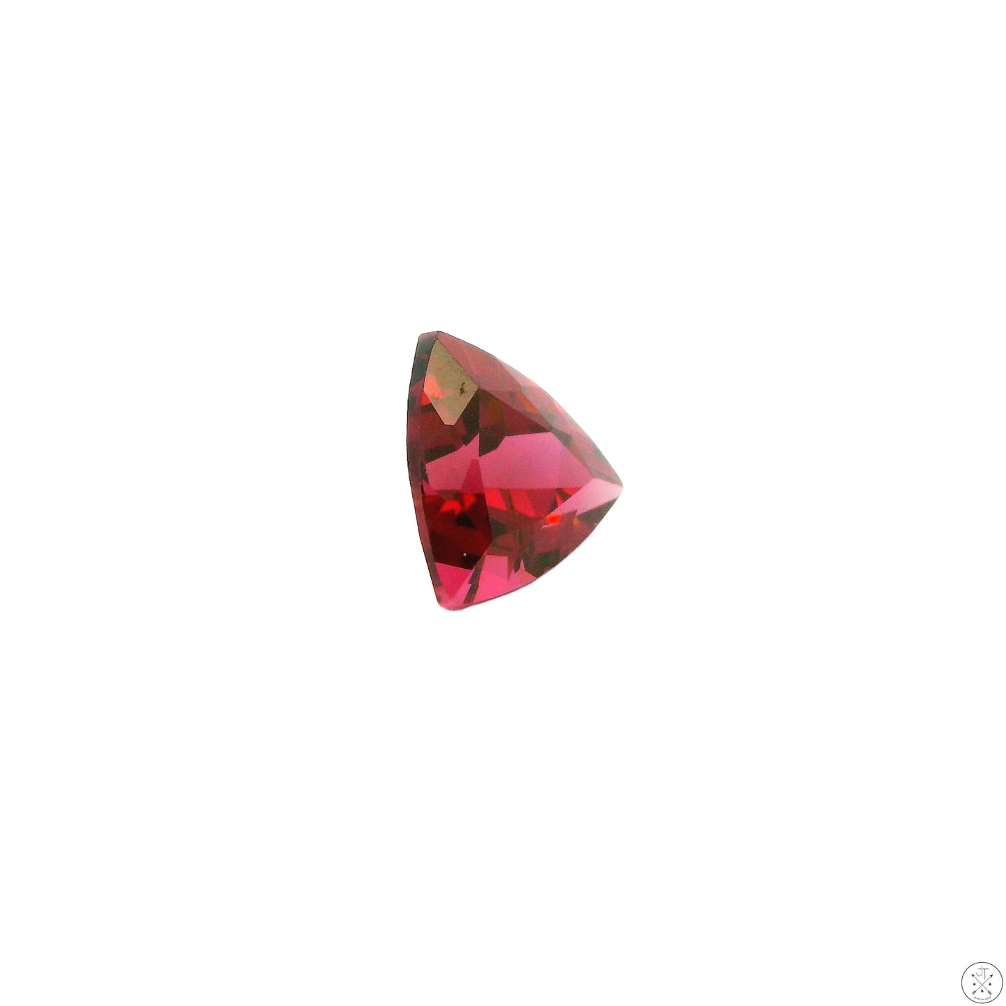 .95 Carat Natural Rhodolite Garnet 6 mm Trillion Faceted Gemstone Tanzania